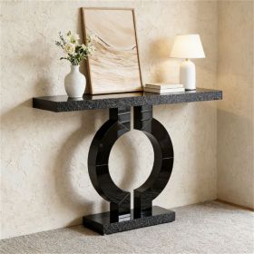 Mirror sofa table, storage desk, entrance desk, main console, modern O-shaped base