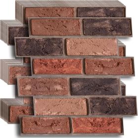30 PCS 11.8 x 11.8 Inch Faux Brick Wall Panels, 3D Wall Panel Peel and Stick, Brick Wallpaper