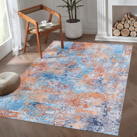 MAVAL Multi Washable Rug 96*60 inch Area Rug (Multi,96*60 inch)