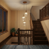 Warehouse Direct Sales New Design Personality Creative American Country Retro Ceiling Light Living Room Bedroom Reading Room Gala Pendant Lamp - Bronz