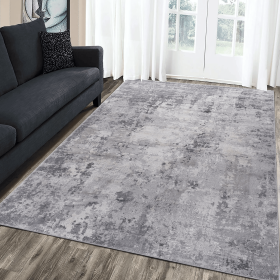 MARFI Collection 90*63 inch Light Grey / Abstract Area Rug