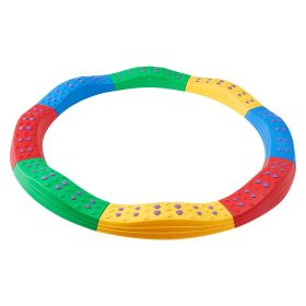 Balance Beam Stepping Stones, 8 PCS Toddler Balance Boards Non-Slip Textured Surface & Rubber Pads, Montessori Toy for Kids 2-6