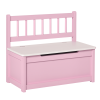 Toddler Toy Box Storage Bench with Large 27 L Interior, Kids Storage Bench Seat with Storage for Toddler Playroom Furniture, Kids Bedroom Furniture
