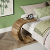 C-Formed Wooden Coffee Table for Couch & Sofa Side Table for Living Room Bedroom Modern Minimalist Design Home Decor