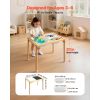 Sensory Table for Toddlers, Foldable Wooden Kids Activity Table with Double-Sided Board, Storage Bins, and Non-Slip Feet