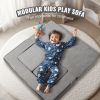 Kids Couch, 4Pcs Modular Kids Play Couch, Toddler Couch Sofa Bed, Kids Chair Seat Playroom Furniture