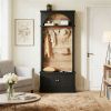 Entrance hanger, shoe cabinet, coat rack, with hooks