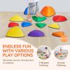 Balance Stepping Stones for Kids, 12 PCS, Up to 220 lbs, Non-Slip Toddlers Sensory Stepping Stones
