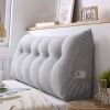 70.9in Silver Triangular Wedge Bed Pillow – Bedside Backrest Cushion for Reading, Relaxing, or Sleeping, Extra-Large Supportive Pillow for Sofa, Bed