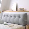 70.9in Silver Triangular Wedge Bed Pillow – Bedside Backrest Cushion for Reading, Relaxing, or Sleeping, Extra-Large Supportive Pillow for Sofa, Bed