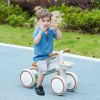 Balance Bike for Toddlers 1-3 Years with Adjustable Seat, Silent Wheels, No Pedal Bike, Green