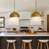 41" Industrial Modern Copper Color Double Pendant Light – Adjustable Ceiling Hanging Lamp with Bright Finish for Dining Room, Kitchen