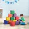 12-Piece Soft Foam Play Blocks, Learning & Building Toys for Toddlers & Preschool Kids