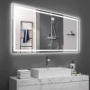 72" x 36" LED Bathroom Mirror with Anti-Fog and Touch Sensor – Modern Frameless Lighted Wall Mirror for Bathroom Vanity, Shower Room, or Dressing Area