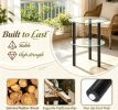 2-Tier round End Table Clear Tempered Glass Top Shelf Living Room Coffee Table Modern Minimalist Style Home Decor