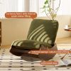 Comfortable Glider Rocking Chair, High-Quality Upholstery Glider Chair, Solid Wood Frame