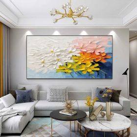 Large Colorful 3D Textured Mural Colorful Abstract Painting Modern Abstract Floral Oil Painting Colorful Original 3D Wall Art Decor (Style: 01, size: 100x200cm)