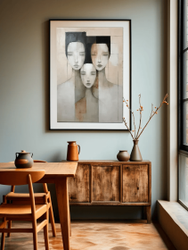 woman art Figure Wall Art Portrait Woman Portrait Woman Paint Hand Painted Oil Painting Minimalist Art Woman Face  Abstract face (Style: 01, size: 70x100cm)