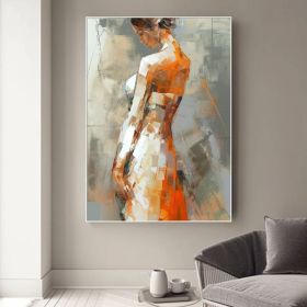 Original elegant figure oil painting original abstract painting female artwork painting oil painting modern art office decoration (Style: 01, size: 90x130cm)